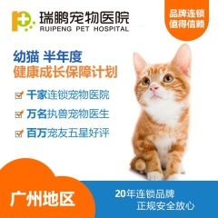 【瑞鹏广州】幼猫半年度健康成长保障计划