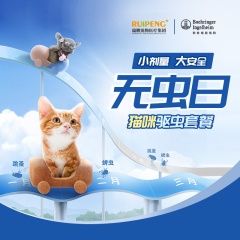【宠物无虫日】猫咪体内外驱虫服务 3次服务 博来恩L（2.5-7.5kg）