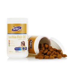 英国MAG 犬用卵磷脂鱼油颗粒营养品 护肤宠物狗泰迪金毛美毛 450g