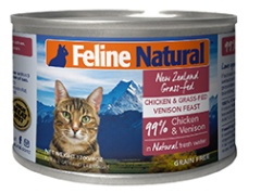 K9猫Feline Natural-天然无谷猫罐-鸡肉&鹿肉 85g