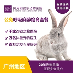 【贝克和史东广州】爱宠呼吸麻醉绝育 公兔