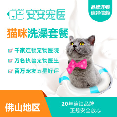 【安安宠医佛山】猫咪洗澡套餐