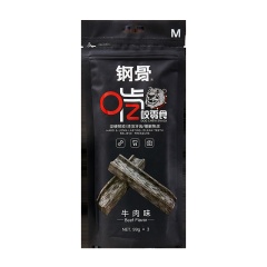 钢骨 宠物零食洁齿骨啃咬系列- M号3只装_297g 牛肉味