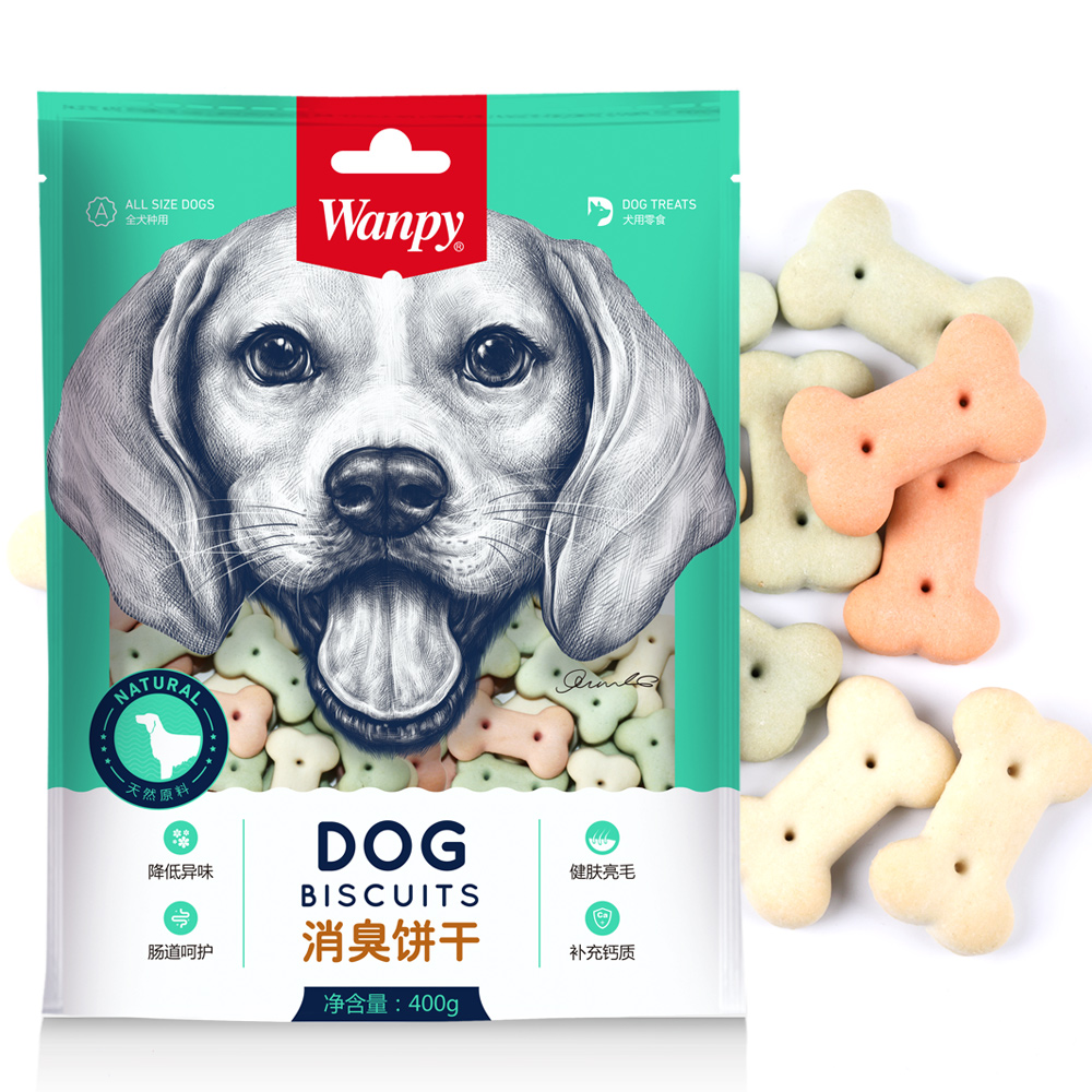 Wanpy顽皮 犬用 消臭饼干 400g
