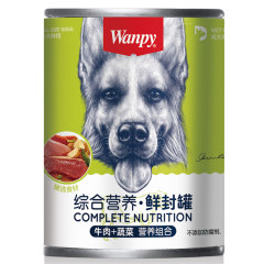 顽皮 犬用罐头宠物拌饭零食375g 多口味可选 牛肉蔬菜罐头375g