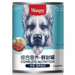 顽皮 犬用罐头宠物拌饭零食375g 多口味可选 牛肉罐头375g