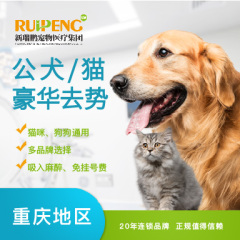 【重庆专享】5公斤公猫/犬微创无痛去势套餐（豪华套餐）