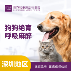【深圳绝育】狗狗呼吸麻醉绝育（5kg以下）【深圳贝克福田】 5kg以下母犬绝育（吸麻）