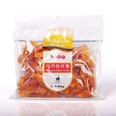 麦富迪狗狗零食 日常营养透明装鸡肉卷甘薯400g 1袋