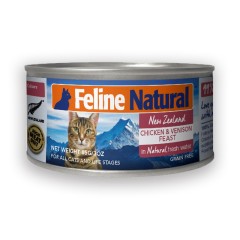 【6罐】K9FelineNatural猫罐 鸡肉&鹿肉85g 85g*6罐