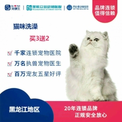 【新瑞鹏-东北区】黑龙江猫咪洗澡3送2 长毛猫
