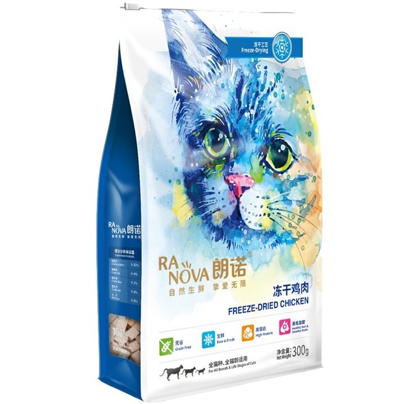 朗诺 猫用冻干零食 冻干鸡肉 300g