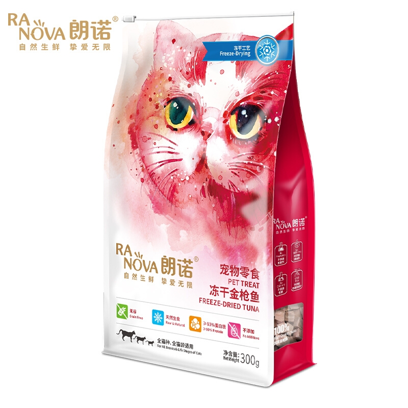 朗诺 猫用冻干零食 冻干金枪鱼 300g