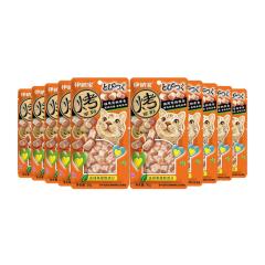 【10袋】伊纳宝 妙好烤鸡肉卷 金枪鱼味 30g/袋