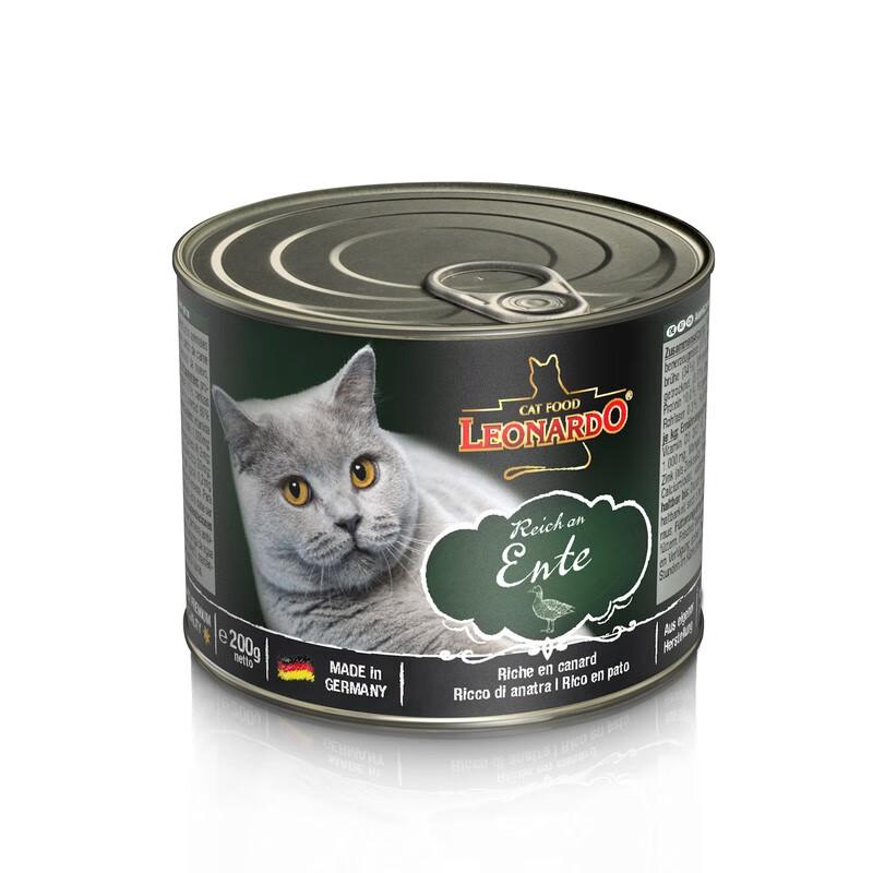 Leonardo小李子 无谷主食猫罐头 鸭肉配方 200g