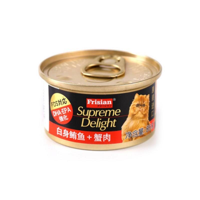 富力鲜 白身鲔鱼+蟹肉猫罐头 85g