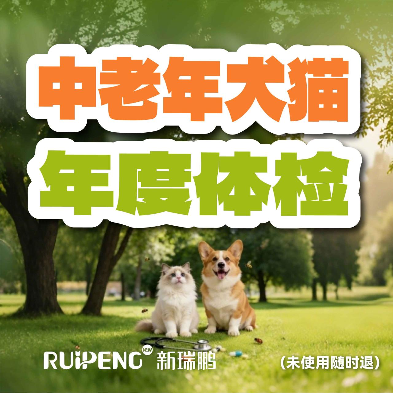 苏皖区犬猫体检 中老年犬猫年度体检