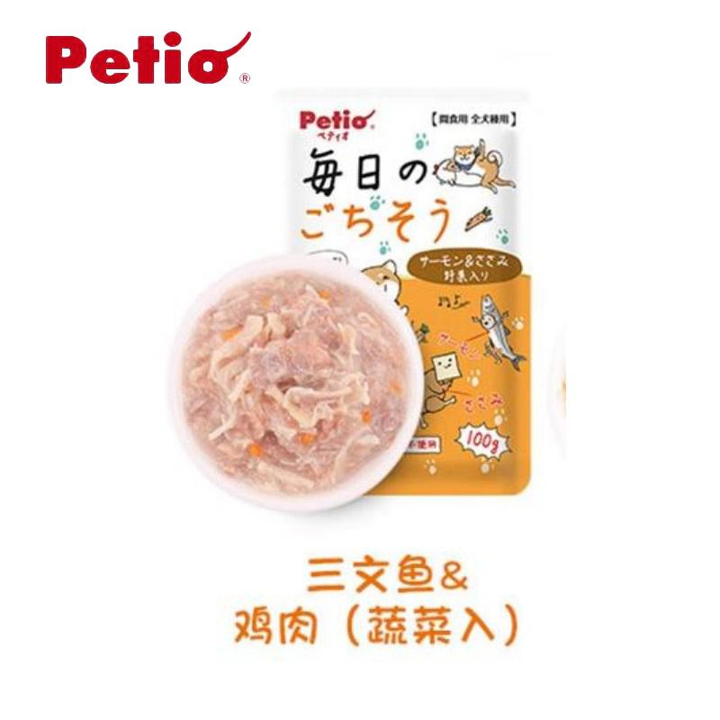 Petio派地奥 每日盛宴 犬用三文鱼鸡肉蔬菜湿粮包