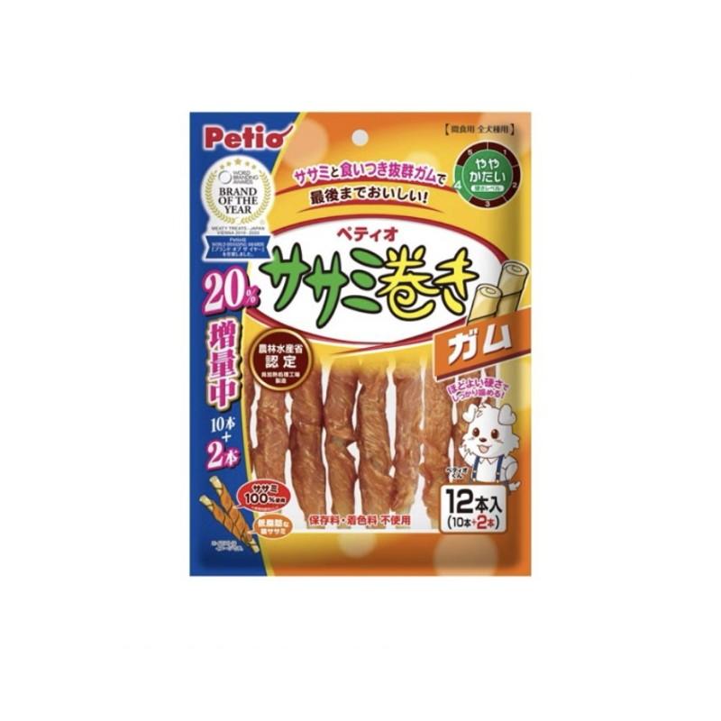 Petio派地奥 犬用零食 鸡小胸牛皮卷 12支