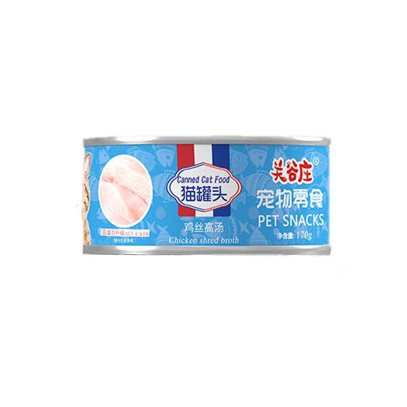 关谷庄 海鱼鸡丝零食猫罐 170g